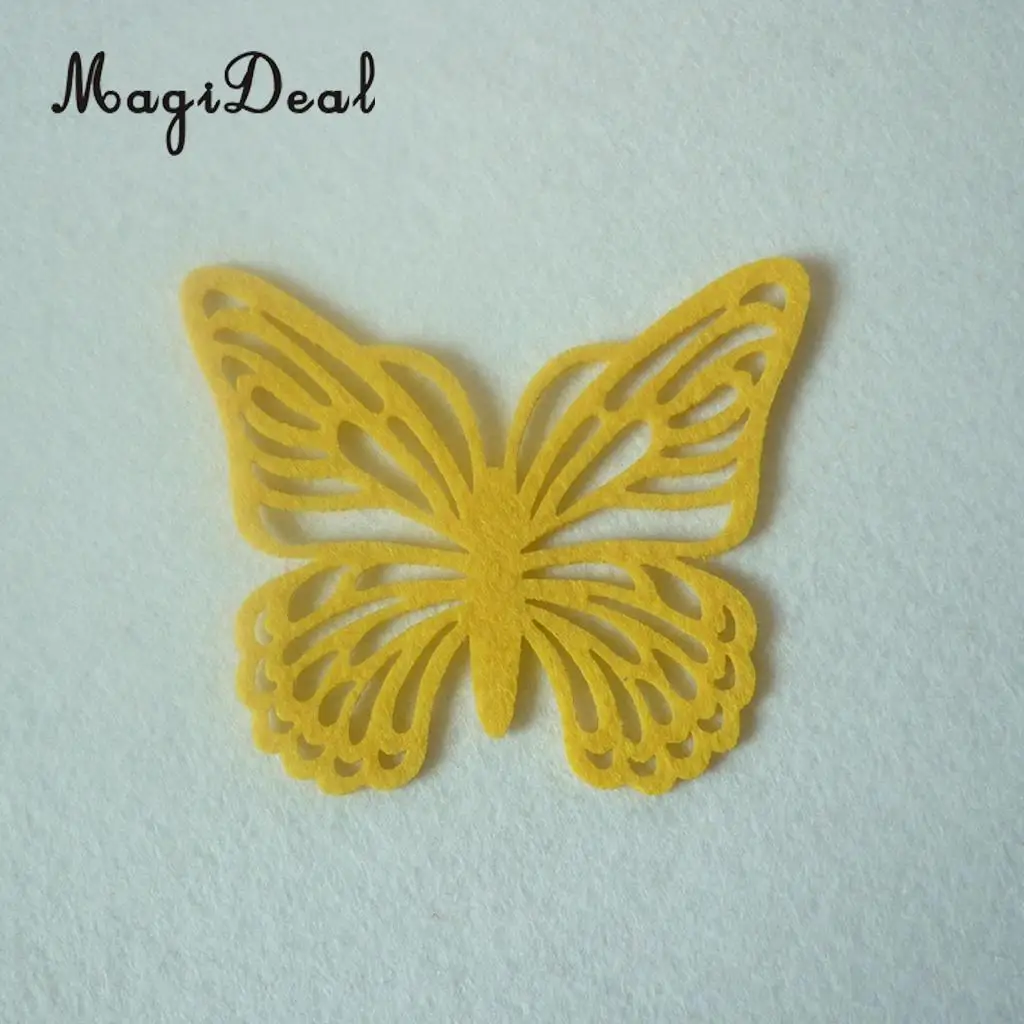4 Pieces Multicolor Wedding Easter Butterfly Coasters Coffee Tea Cup Mug Mat Kitchen Table Decoration 12 x 10 cm