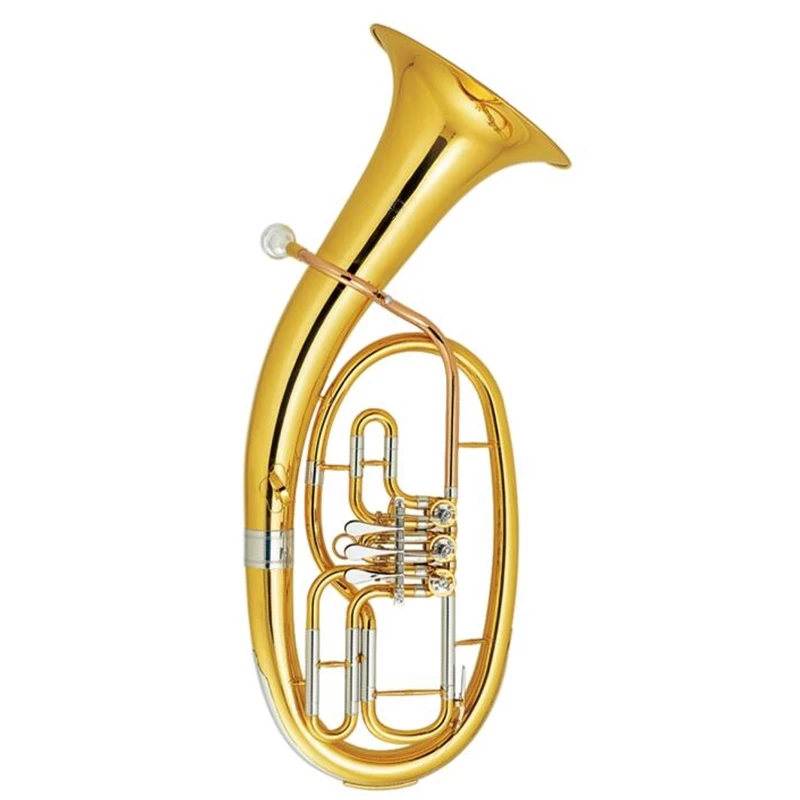 Brass Baritone Bb Key 3 valves Silver plated With ABS case and mouthpiece Musical instruments