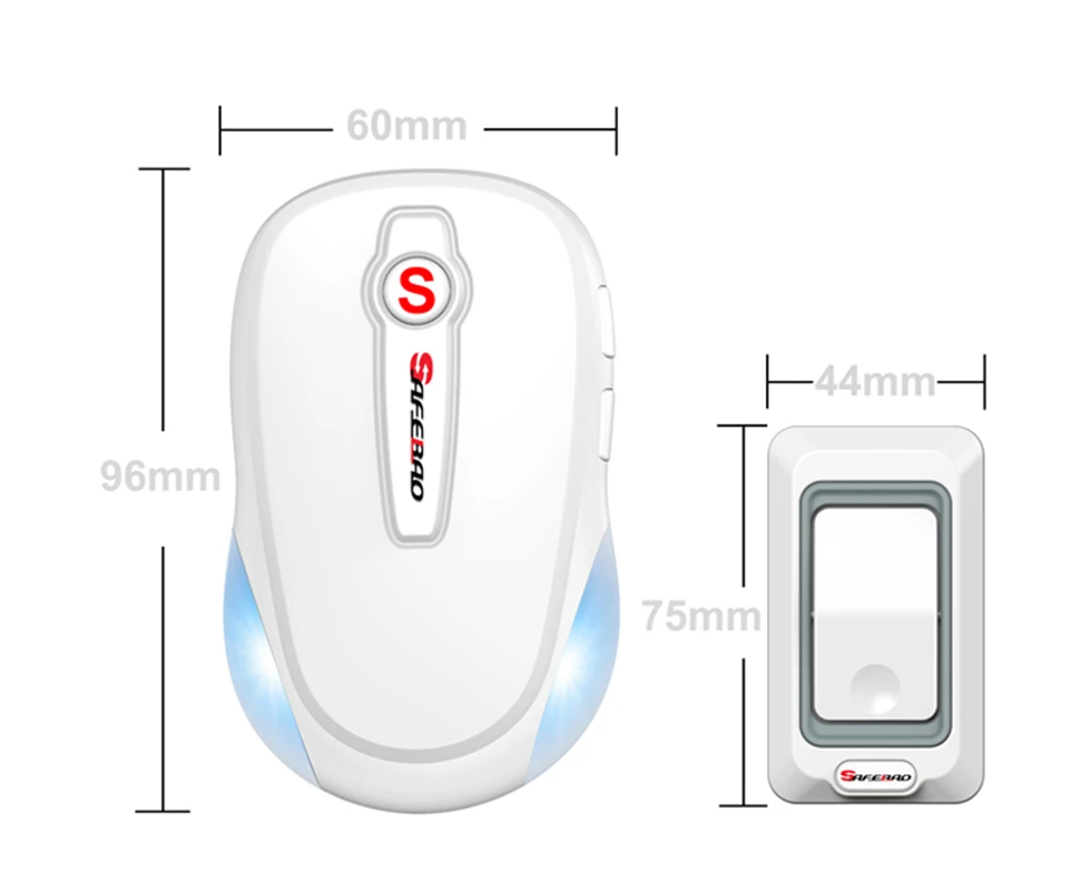 Wireless Doorbell Waterproof LED EU/US/UK/AU Plug Door Bell 300M Remote 28 Ring Tones Low Price High Quality Door Chime