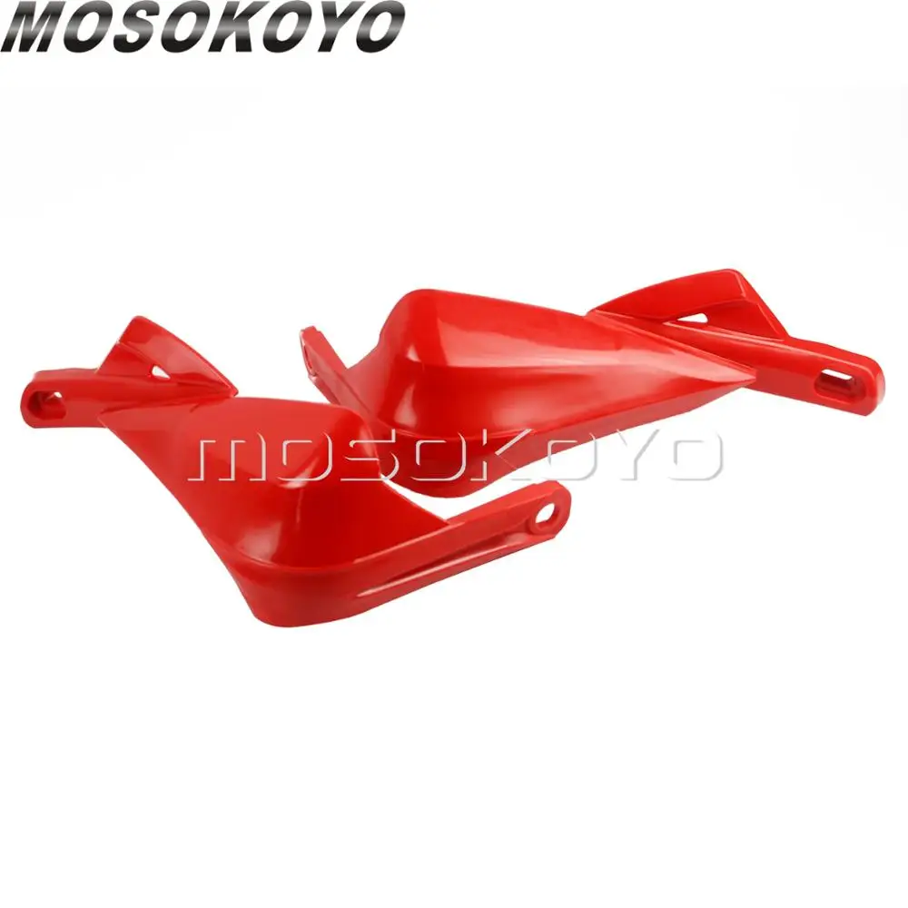 Белый Dirt Bike 28 мм Handguard 7/" ручной щиток для KTM Duke SXF XCF EXC SMR Husqvarna TE TC 125 250 490 790 1290 Универсальный - Цвет: Red