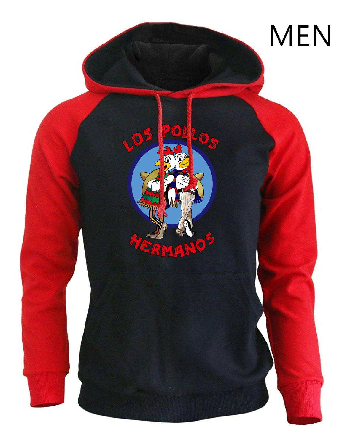 Мужская спортивная одежда Harajuku с капюшоном Новое поступление Толстовка для мужчин принт LOS POLLOS Hermanos breakbad мужская толстовка с капюшоном в стиле «хип-хоп» - Цвет: red black