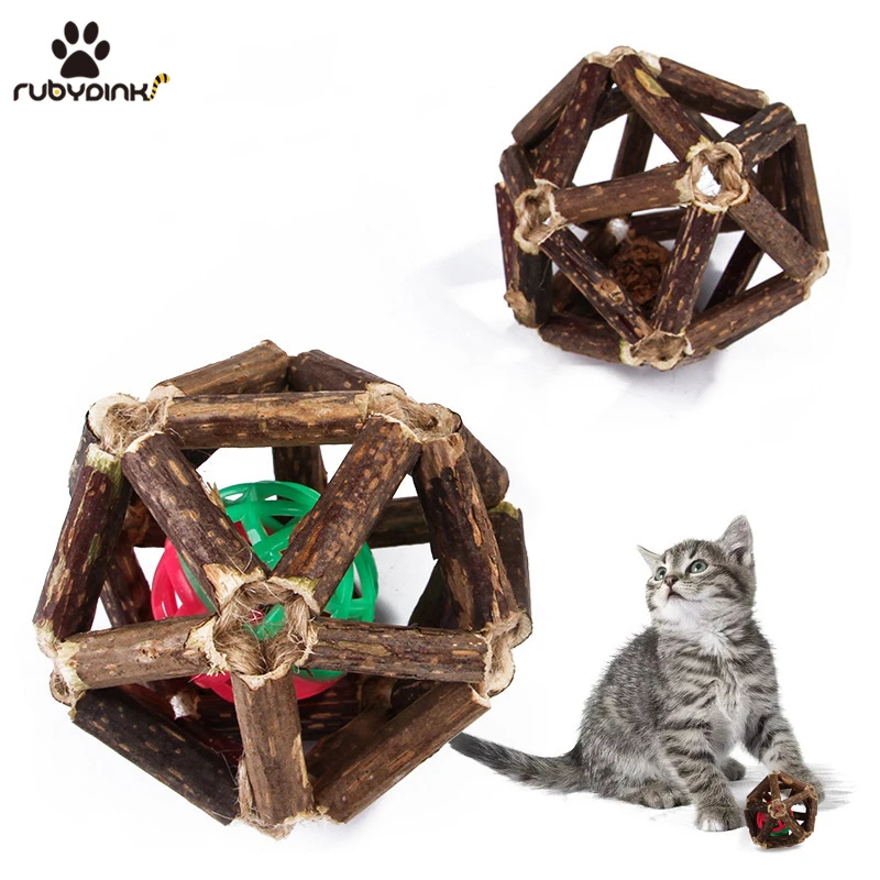 

Natural Silvervine Ball Catnip Pet Cat Toy Molar Toothpaste Branch Cleaning Teeth Cat Interactive Snacks Sticks Pet Supplies