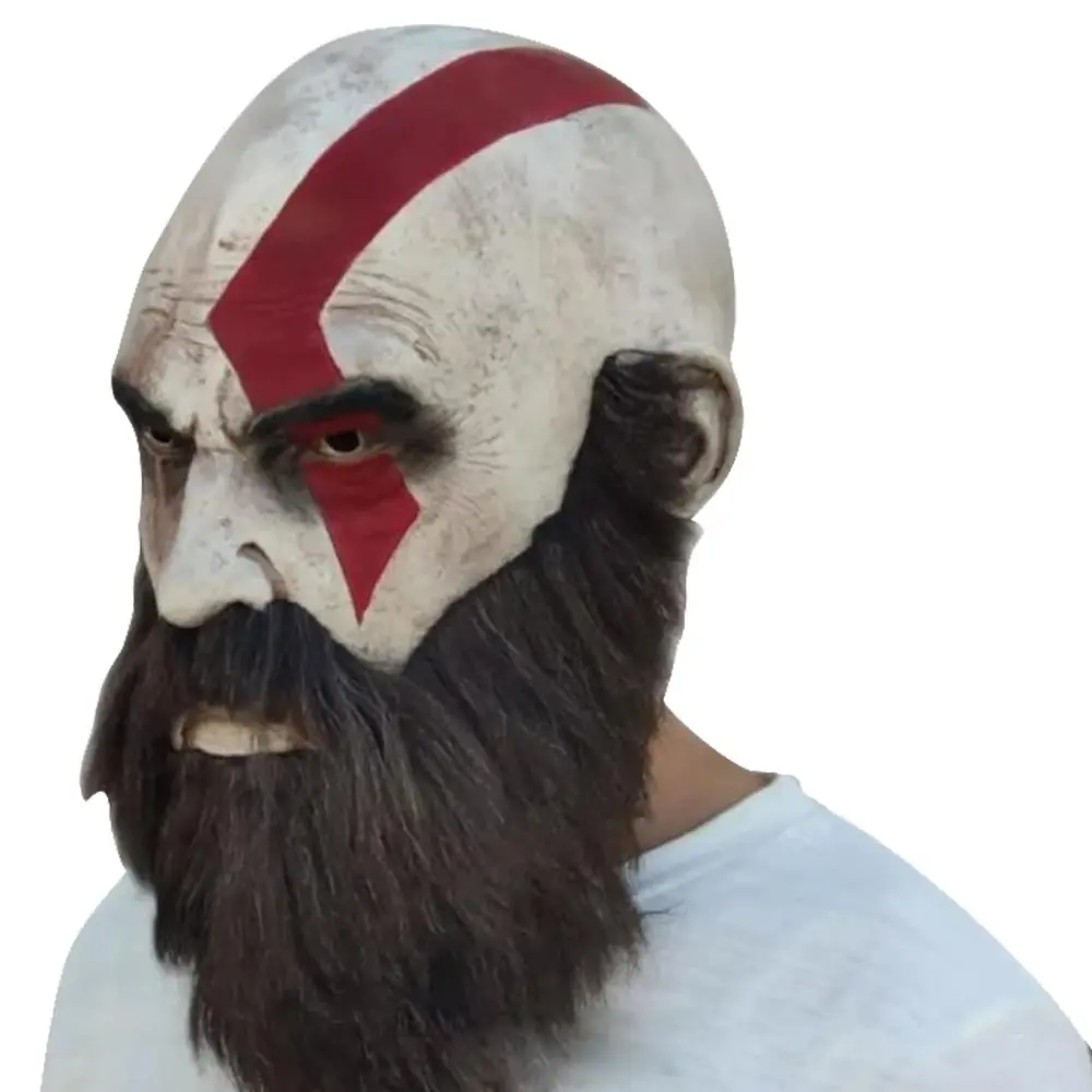 God of War 4 Kratos маска для косплея скандинавский Спартанский боевой костюм страшный