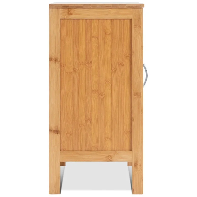 الحمام تحت بالوعة الغرور مجلس الوزراء الخيزران طليق الرف مجلس الوزراء مع اثنين منحني مقابض الحديثة وموجزة تصميم HW60393