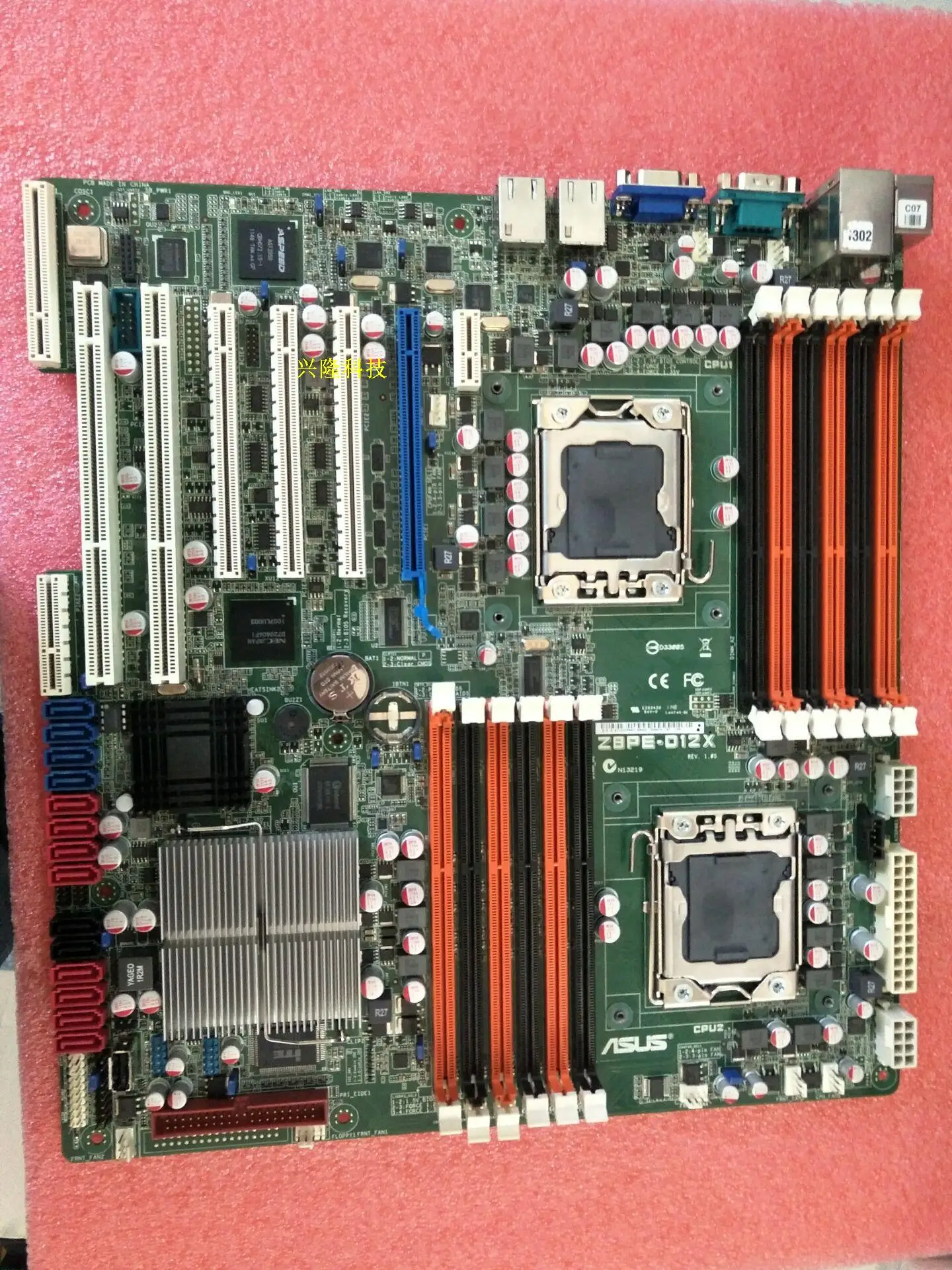 Материнская плата ASUS Z8PE-D12X S5520 X58 Socket LGA 1366 DDR3 14 * SATA2 RAID/0/1/5/10 USB2.0 COM Port VGA | Компьютеры