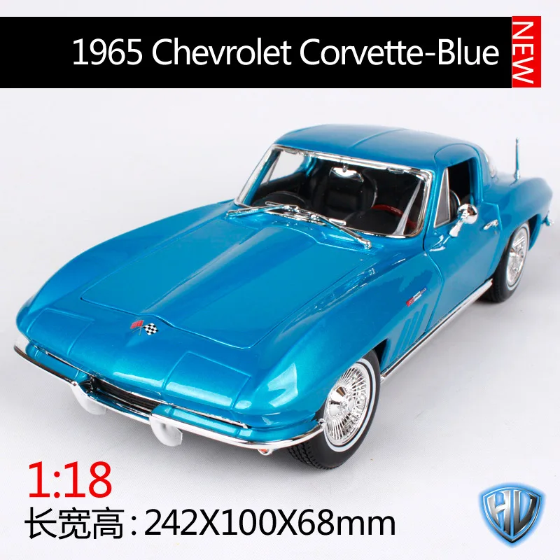 Maisto 1:18 1965 chevrolet chevelle серебристо-синий автомобиль литья под давлением 242*100*68 мм роскошные изысканные модели автомобилей старая игрушка для мужчин 31640 - Цвет: blue car model