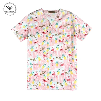 

Nursing Clothes lab V-Neck Surgical Medical Uniform Hospital Nurse Uniform Beauty salon Dentist clinic pharmacy Pet veterinar