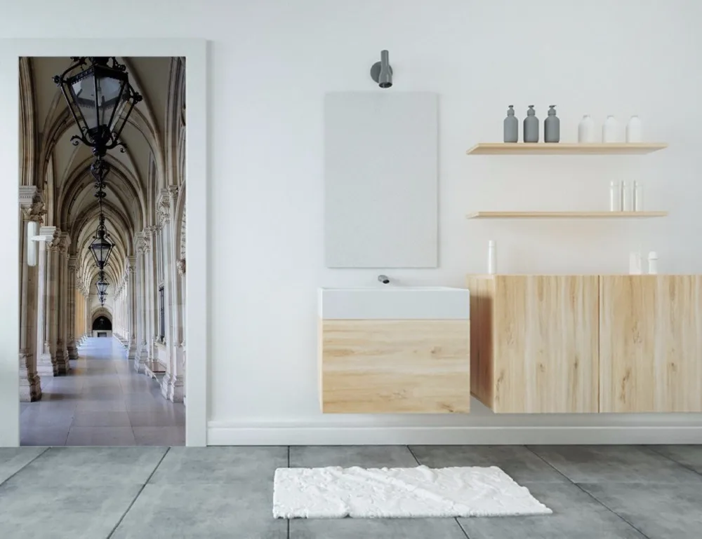 door-stickers-bathroom-themes-colonnade-in-vienna-city-hall-austria
