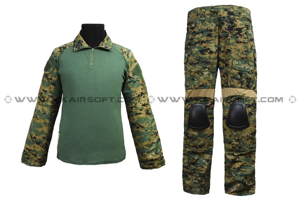 EMERSON военно-морские котики Боевой набор BDU Униформа(AOR1 MC AT Marpat Лесной) em6914