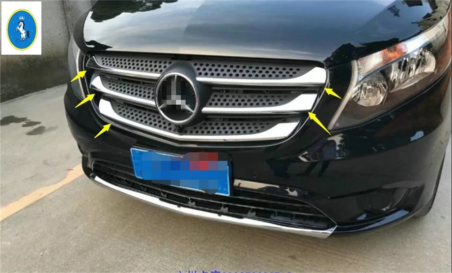 Yimaautotrims хромированная Защитная передняя головка для бампера Решетка гриля