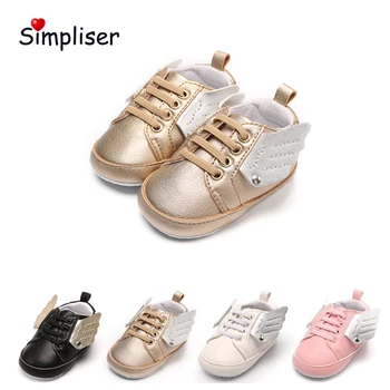 

Angle Wing Sneakers For Newborn Baby Girls Boys Slip-on Casual Toddler Shoes 0-18 Moths Bebe First Walkers Soft Sole Floor Shoes