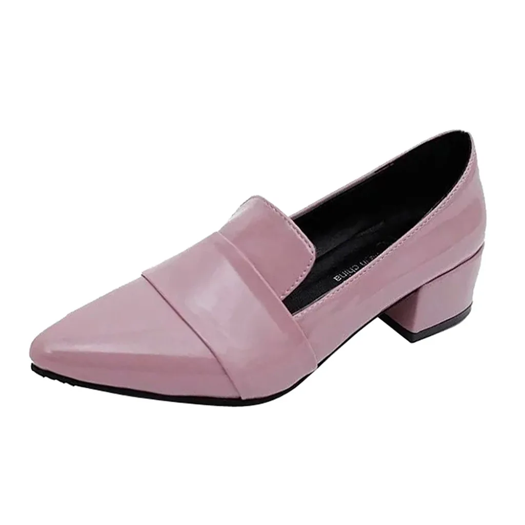 

sexy Ladies Pointed Women's Puppy Heel Single Shoes woman Fashion Wild Ladies' Shoes Shallow Solid Color Single Shoes Ankle Boot