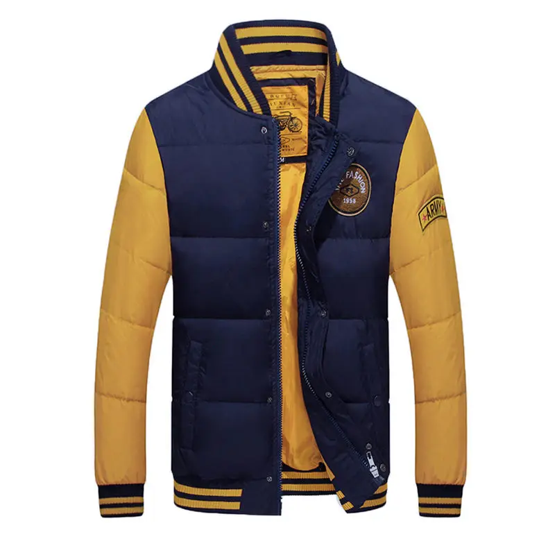 2018 Men 50% White Duck Down Jacket Winter Baseball Collar Male Parka Jacket Coat Man Brand Clothing Muls High Quality Outerwear 07