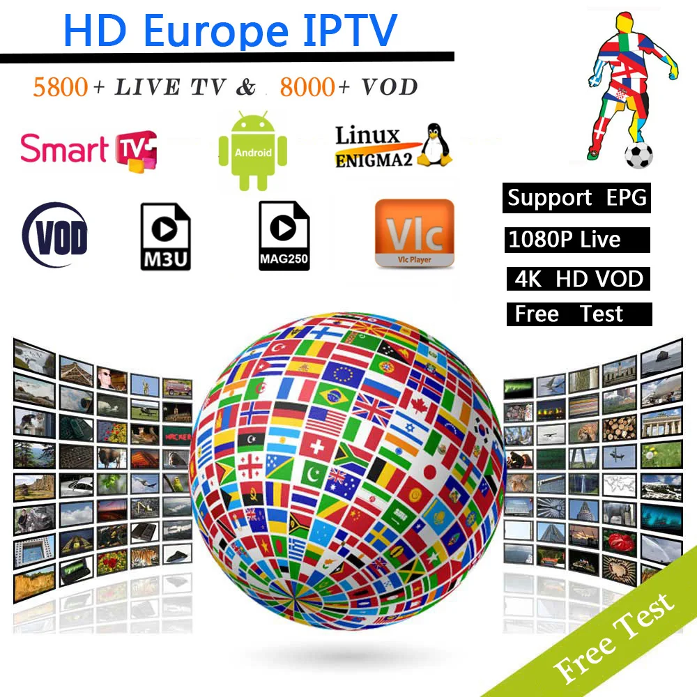  12 months Europe IPTV subscription Spain Italy Portugal France UK US IPTV for Android tv smart tv b - 33039417636