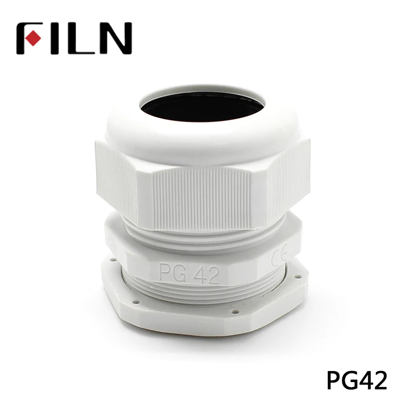 High Quality IP68 PG7 PG42 3-6.5MM Waterproof Nylon Cable Gland No Waterproof Gasket Plastic Cable Gland