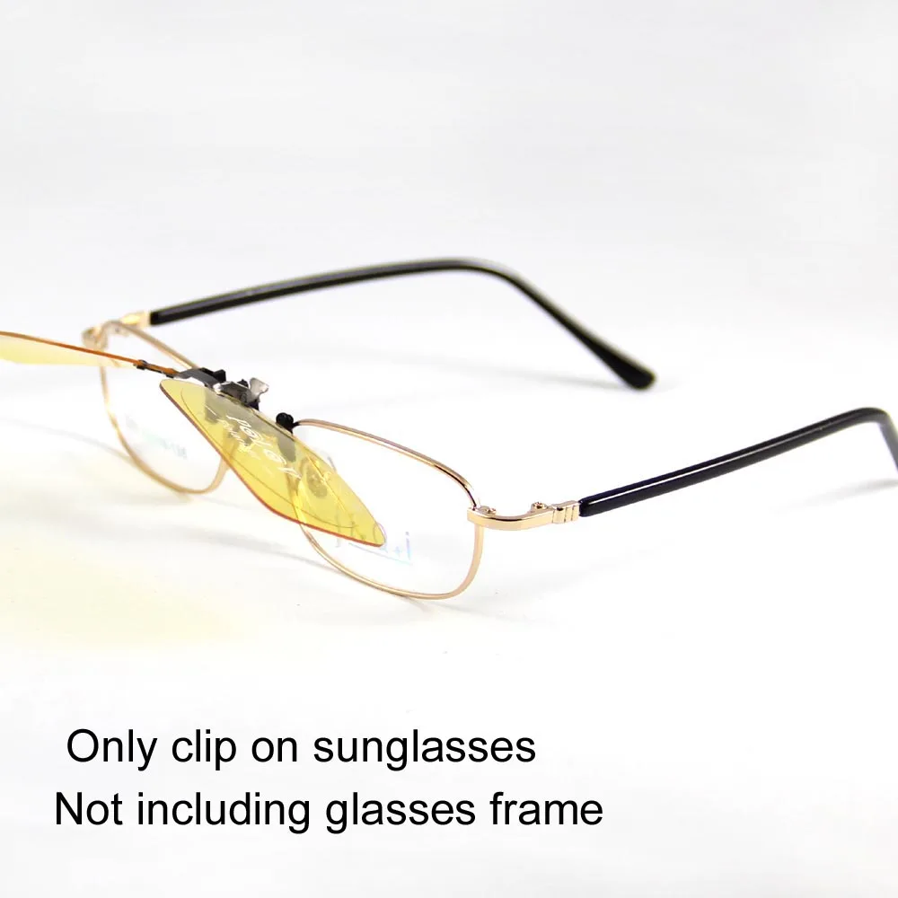 Small Polarized Sunglasses Clip on Sunglasses Eyeglasses Sun Glasses Drive Goggles Spectacles Yellow Night Vision Eyewear 773 polarized sunglasses