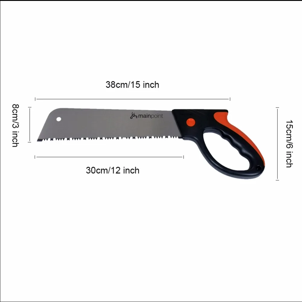 Mainpoint новая столярная пила с высоким содержанием углерода SK5 Нескользящая рукоятка и сменное лезвие 12 дюймов Садовая пила набор ручных инструментов