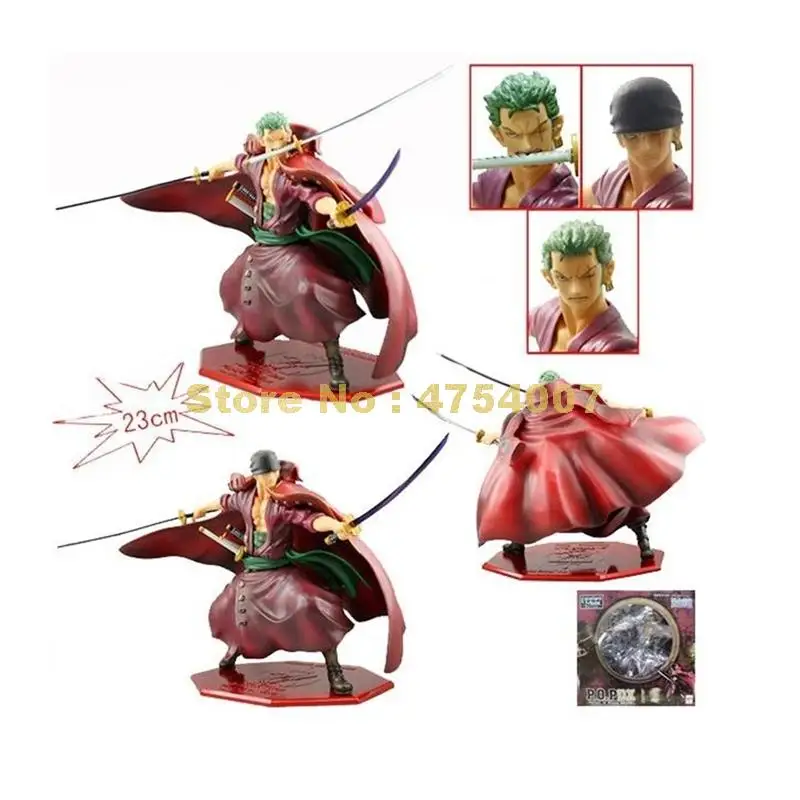 

anime one piece 23cm pvc zoro sword action figure model Toy