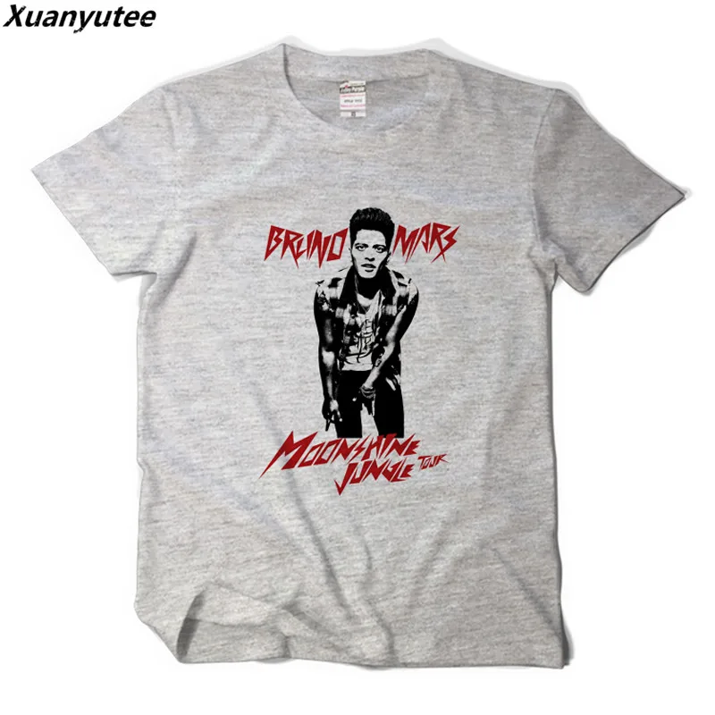 

Xuanyutee Bruno Mars Rock Roll Band Fans Tee Shirt Homme 3D Printed Cotton Short Sleeve O-neck Hipster T-shirt Men Drop Shipping