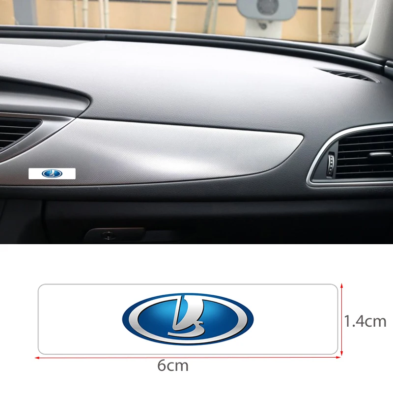 

1Pcs Ceyes Car Styling Auto Badge Emblem logo decoration Decal Sticker For Lada Vesta SW Xray Cross Car Badge Accessories