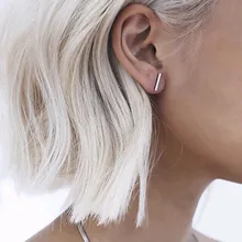 Модные сережки из сплава, набор колец, простые серьги в форме одного слова, ювелирные изделия, аксессуары, украшения, блестящая бижутерия Oorbellen