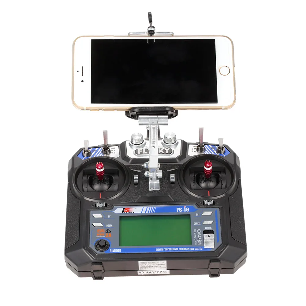 

Phone Holder Clip Bracket Mount Support for FlySky FS-i6 i6S Remote Controller 2.4G RC Transmitter Quadcopter Drone Parts