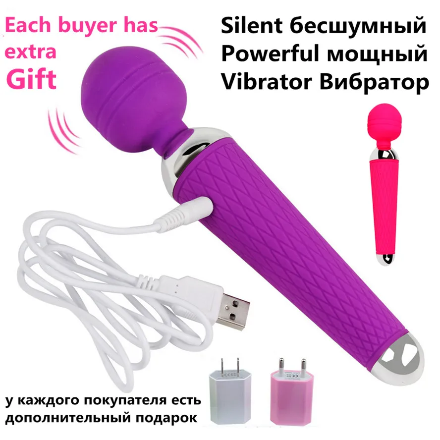 USB-Rechargeable-Magic-wand-Massager-with-charger-G-spot-vibrator-Stimulator-clitoris-AV-vibrators-wand-Adult (4)_