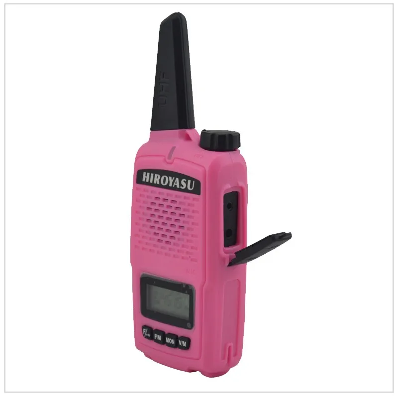 Мини Walkie Talkie hiroyasu q1626 UHF 400-470 мГц 16 Каналы Портативный двусторонней Радио (Цвет розовый)