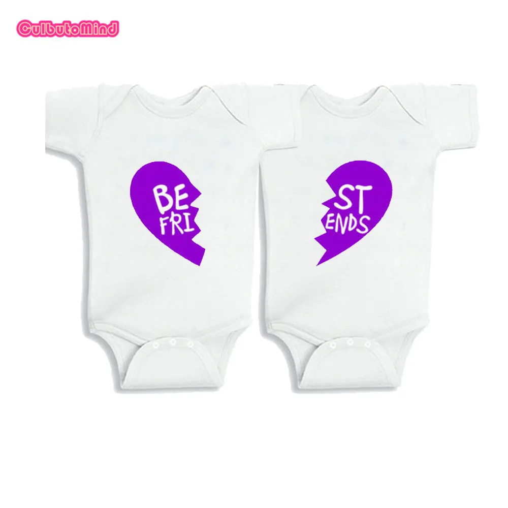 Culbutomind 17 Nouveau Mignon Bebe Meilleurs Amis Garcon Fille Jumelle Tenues Jumeaux Garcon Et Fille Bebe Vetements Garcon Et Fille Chemises Assorties Aliexpress