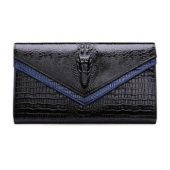 

Famous designer Women Bag Crocodile Pattern Genuine Leather Shoulder Bag Evening Clutch Purse alligator Messenger crossbody Bag