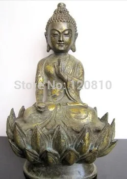 

exquisite Old copper Buddha Statue/ Sculpture,Lotus base, best collection