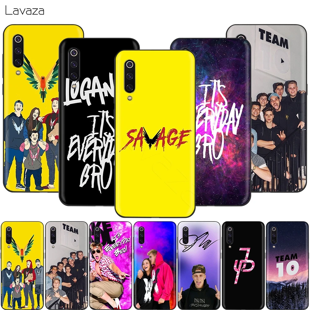 Чехол Lavaza Jake Paul Team 10 для Xiaomi Mi 9 Pro 8 6 A1 A2 Pocophone F1 Lite Max 3 Redmi K30|Бамперы| |
