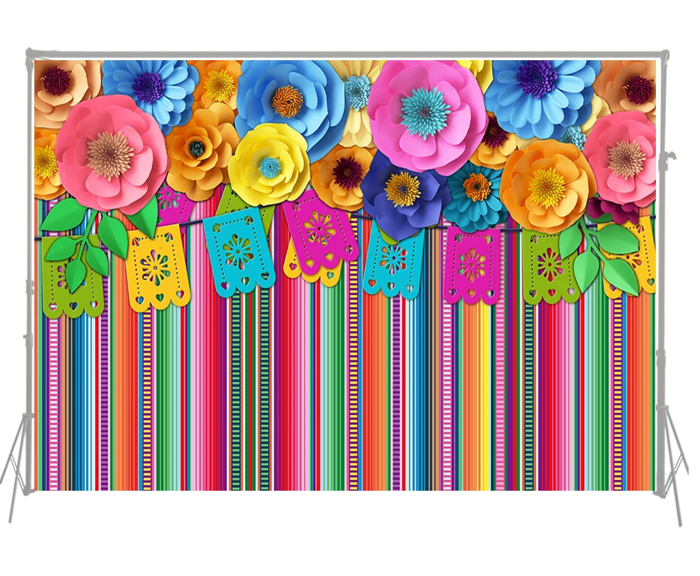 Вечерние Декорации на тему Fiesta Cinco De Mayo Мексиканский фестиваль фон для фотосъемки