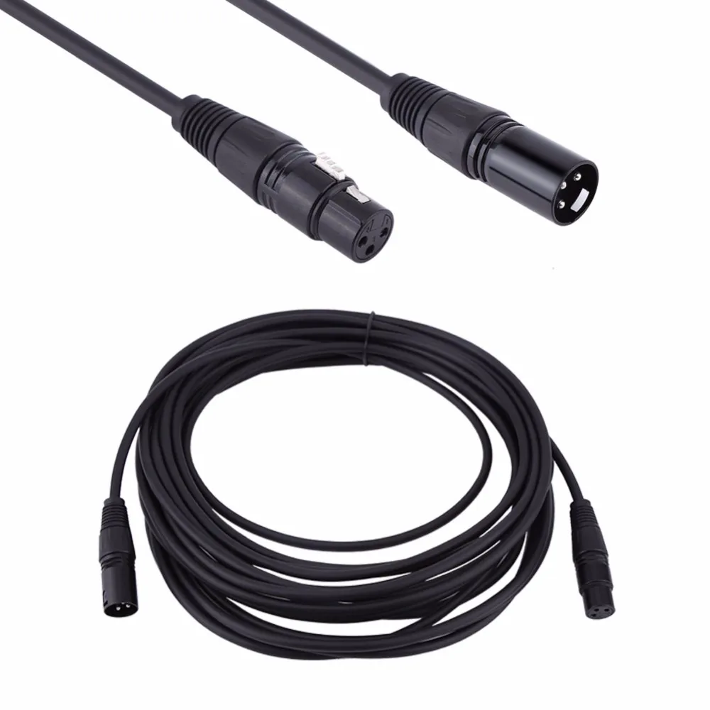 VBESTLIFE XLR Male to Female 3 pin MIC Shielded Cable for Microphone