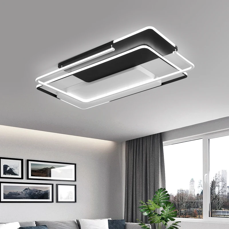 

Modern led ceiling chandelier lights for living room bedroom dining Study room Square led Chandelier lamp fixtures