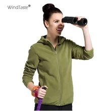 WindTaste Женские флисовые куртки для кемпинга, походов, походов, альпинизма, улицы, Женские флисовые осенние спортивные пальто с капюшоном KB005