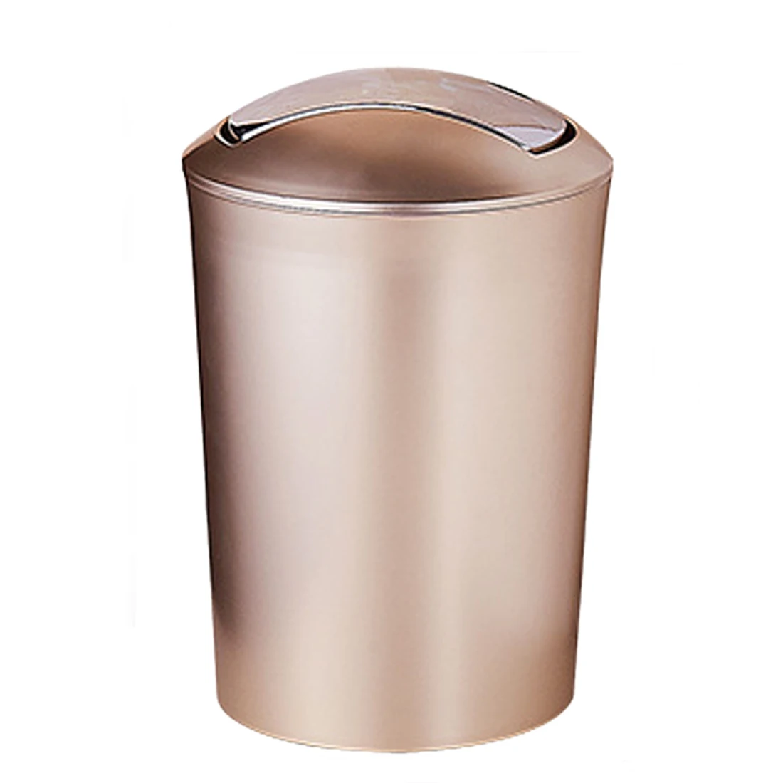 

6.5L European Style Trash Garbage Can Wastebin with Lid - Luxury Gold Color