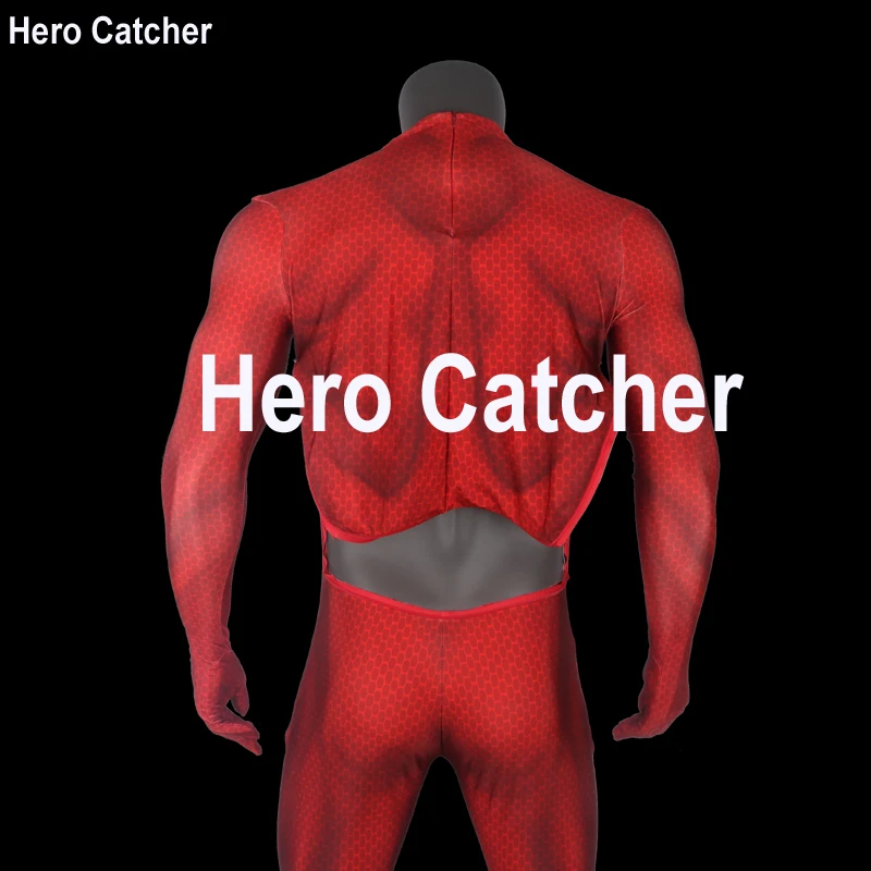 Hero Catcher Top Quality Scarlet Spiderman Cosplay Costume Muscle Shade Scalet Spider Man Costume Fullbody Zentai Suit