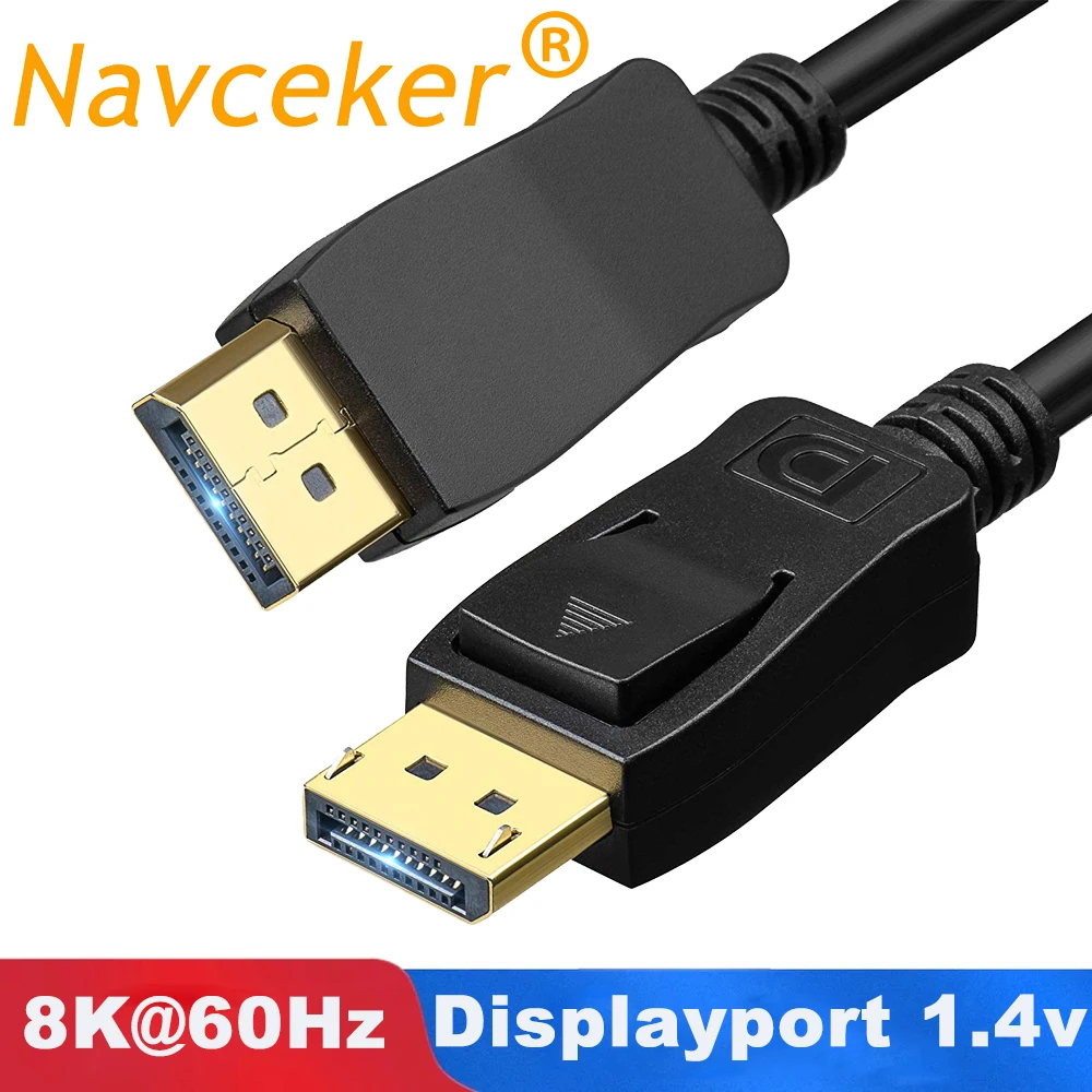 2020 лучший кабель Displayport 1 4 для Видео Аудио В DP к 4K 144 Гц 8K проектора HDTV|Кабели VGA| |