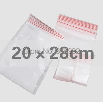 Download Clear Self Sealing 20*28CM Zip Lock Plastic Bags Packaging ...