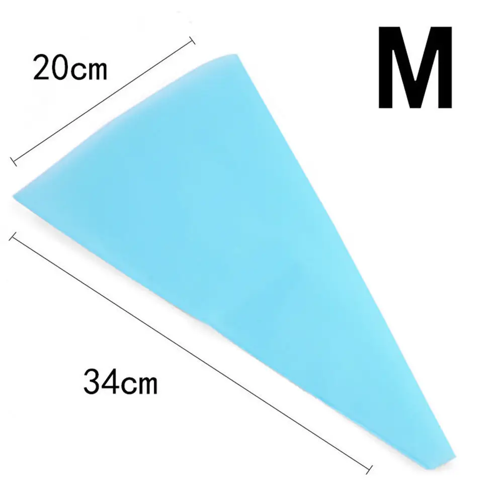 Горячий 1 X Силиконовый многоразовый глазурь трубопровод Крем кондитерский мешок торт инструмент для декорирования, сделай сам украшения торта инструменты - Цвет: M