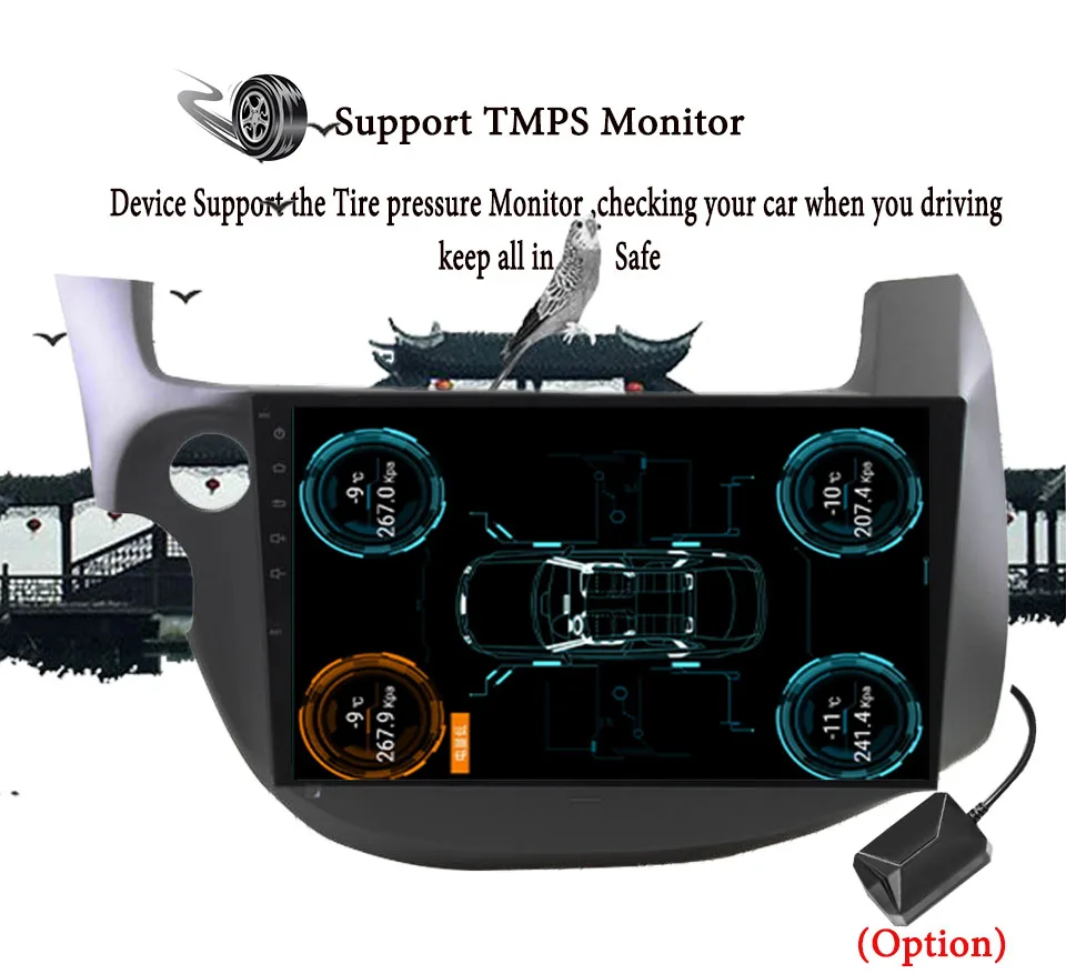 Best IPS 2 din Android 9.1 Head unit Car DVD CD PC player dvd GPS Navigation For Honda FIT JAZZ 2008-2013 car PC Stereo Radio System 1