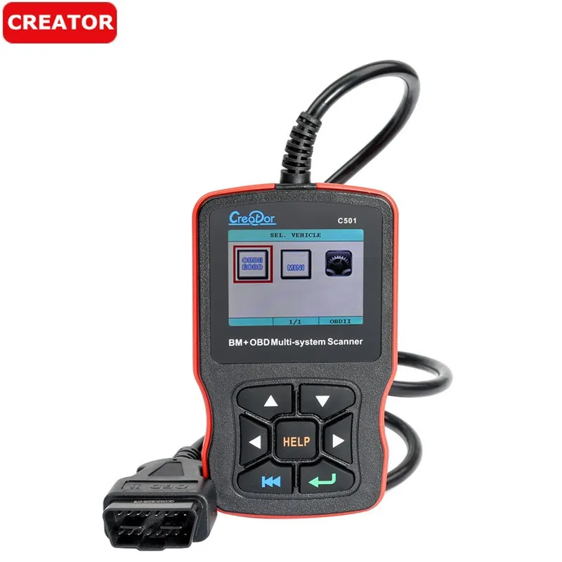 2017 новый Creator C501 для многосистемного сканера BMW & OBDII/EOBD|creator|obdii/eobdbmw scanner |