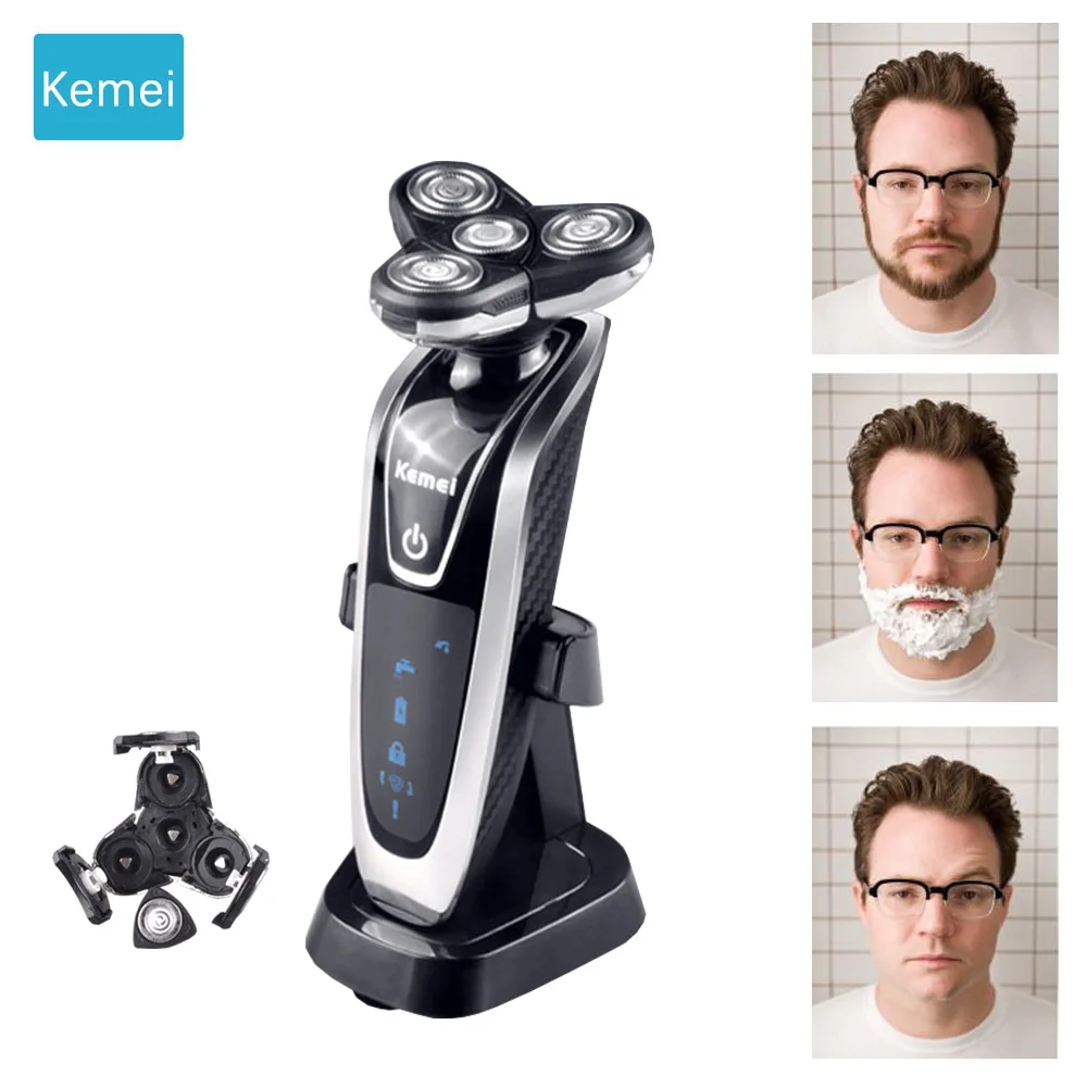 Preise Kemei Elektrische Rasierer Für Männer Multifunktions Rasieren Maschine elektrische rasierer bart trimmer haar clipper koteletten messer trimmer 4