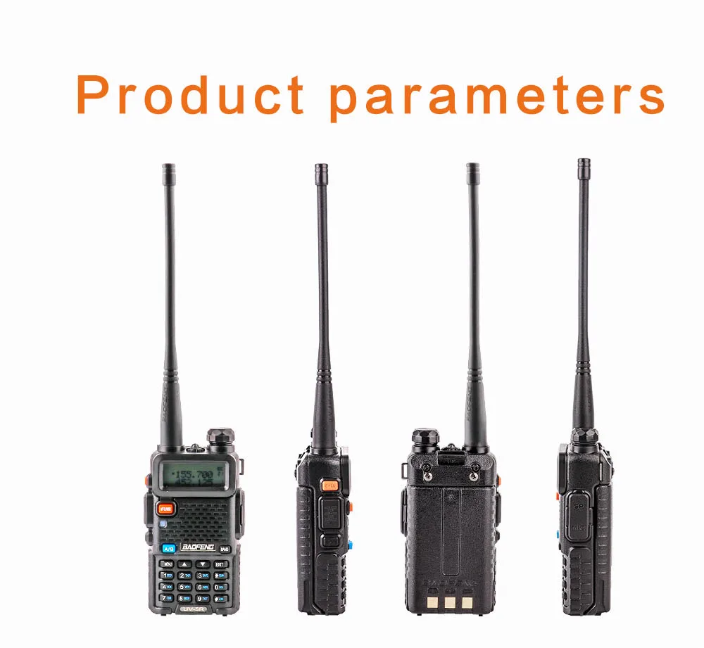 2Pcs BaoFeng UV-5R Walkie Talkie VHFUHF136-174Mhz&400-520Mhz Dual Band Two way radio Baofeng uv 5r Portable Walkie talkie uv5r (4)