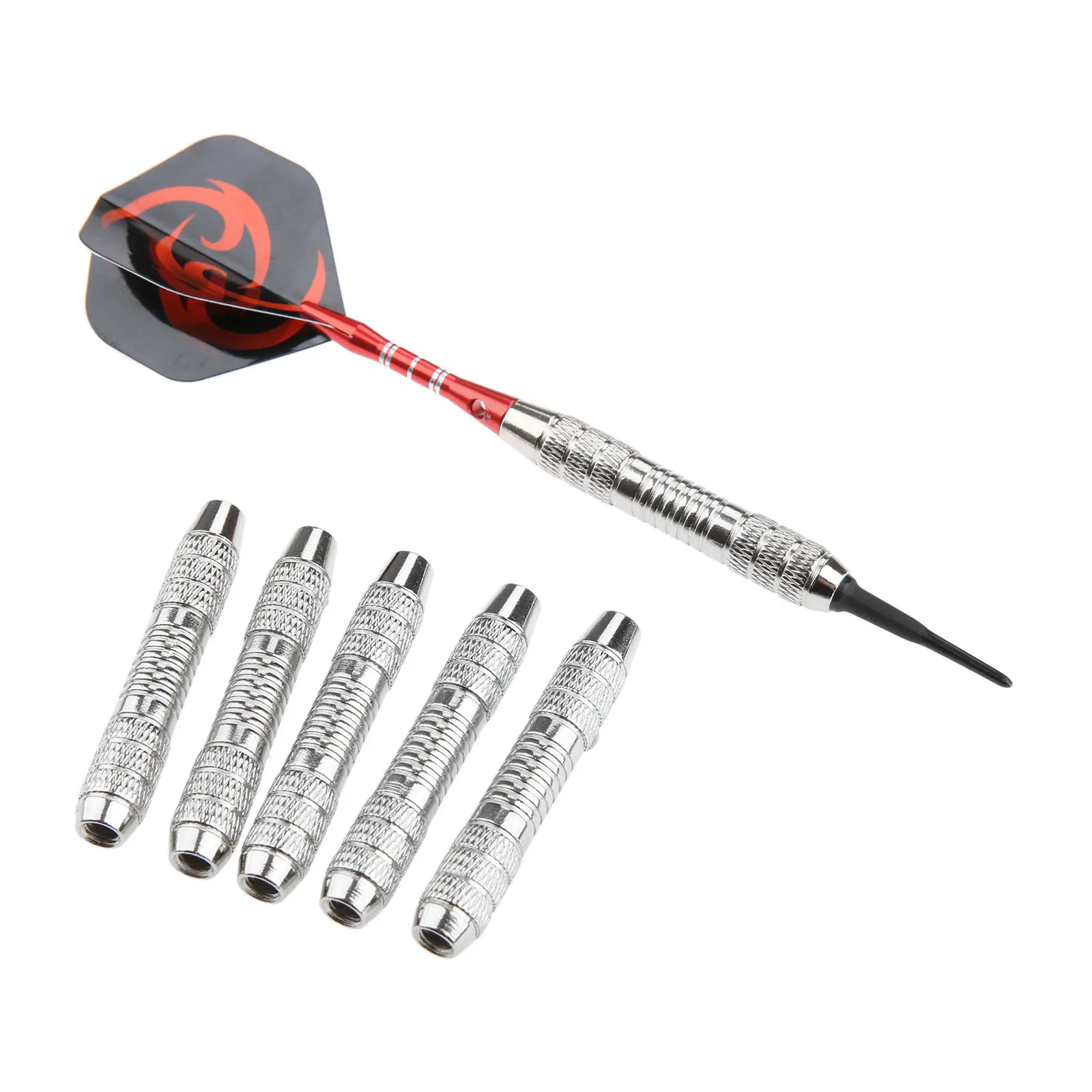 6 Pcs 17g Grams High Quality Dart Replacement Metal Standard Thread Dart Barrels Set For Soft And Steel Tip Of Darts Accessories