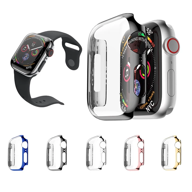 Frame Case For Apple Watch Series 4 Ultra Thin PC Plating Protective Cover For Apple Watch Series 4 40mm/44mm Protector Shell