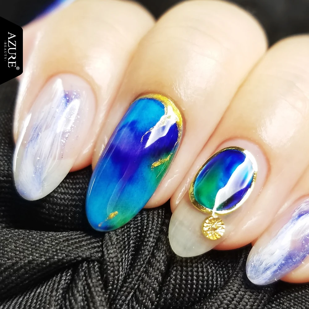 Azure Beauty 9 шт./лот волшебный Цветущий гель для ногтей DIY эффект цветочный Гель лак