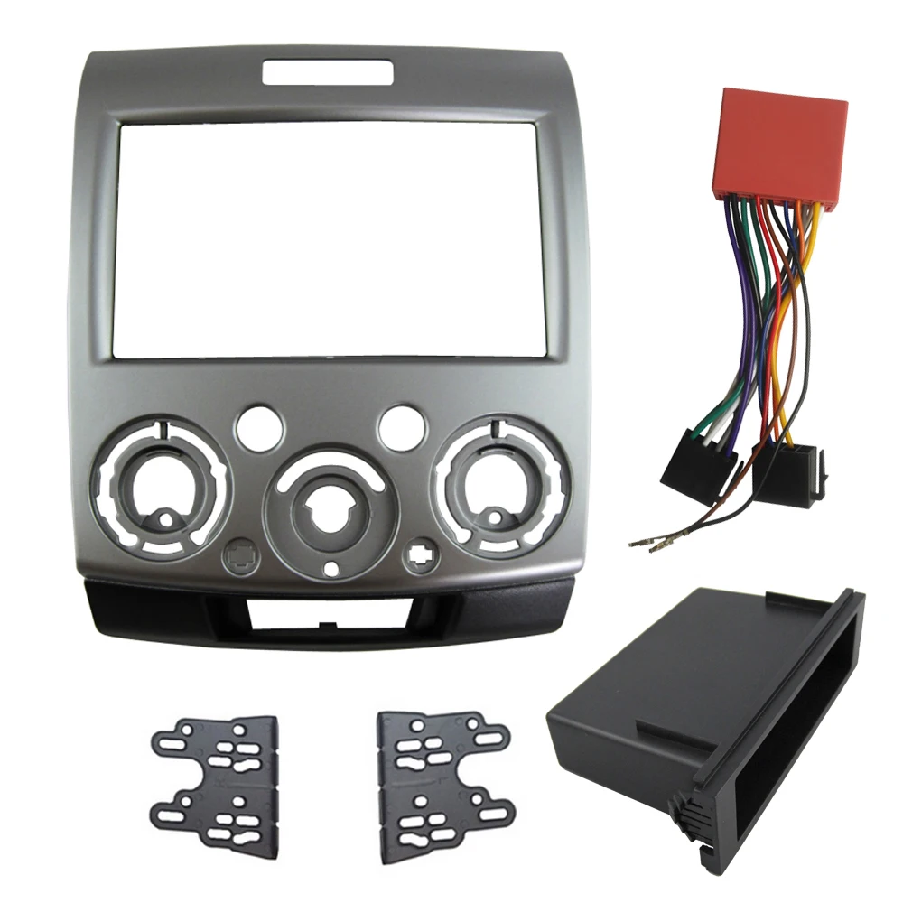 

Single 2 Din Car Dash Mount Kit Harness for Mazda BT-50; Ranger,Everest Stereo Radio DVD Panel CD Plate Facia Fascia Trim Cover