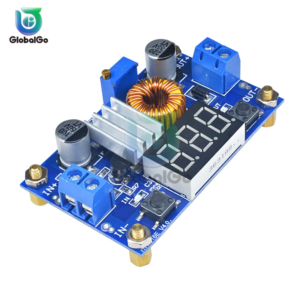 

5A DC to DC CC CV Lithium Battery Step down Charging Board Power Buck Converter LED Voltmeter Power Supply Module